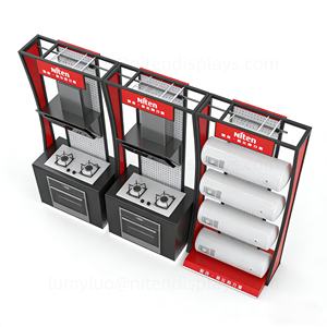Heavy Duty Metal Appliance Display Floor <b>Stands</b> And Racks for Air Conditioner Kitchen Hood Dishwasher Showroom Retail Store - Product Image 4