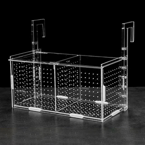 Fall Season Rectangle Acrylic <strong>Betta</strong> <strong>Tank</strong> Home Aquarium Breeding Isolation Box Double Layers Eco Friendly Plastic Rumble <strong>Fish</strong> - Product Image 4