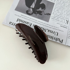 Pinces à cheveux coréennes en acétate pour femmes, motifs marbre, léopard, requin, accessoires de mode antidérapants - Product Image 5