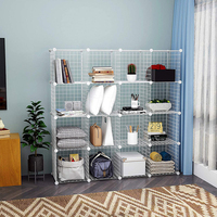 Cage pour animaux de compagnie, clôture pour animaux de compagnie, bricolage, étagère de rangement en métal, petit Animal parc, chenil pour chats et chiens