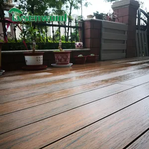 Dekorasi Lantai Luar Ruangan, Lantai Luar Ruangan, Kayu Jati Plastik Decking, Taman, Kualitas Terbaik