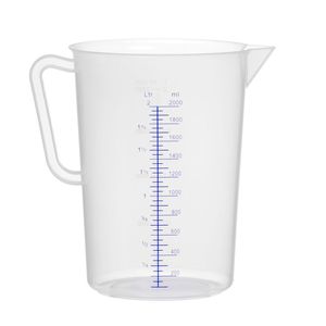 HENDI 2L Polypropylene <b>Measuring</b> <b>Jug</b> Kitchen Furniture with Diameter 140x(H)205mm Easy Clean Modern Design - Product Image 1