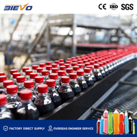 Machine de remplissage de boissons gazeuses 12200BPH, ligne clé en main automatique pour bouteilles PET 1L CSD, en SUS304 pour les emballeurs sous contrat