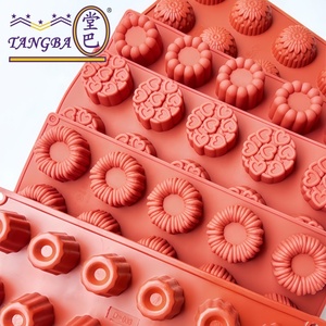 Tangba Mini Moule en Silicone pour Desserts Mousse Résistant aux Hautes Températures, Moule à Gâteau de Pâtisserie, Moule en Silicone DIY pour Bougies, Outil à Gâteau - Product Image 1