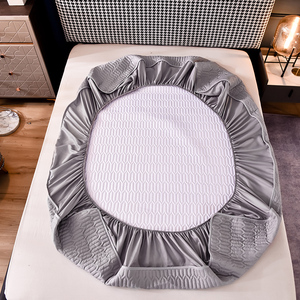 Set Sprei Quilted Penutup Kasur Anti Air dengan Penutup Bedspread Tetap untuk Sprei Fitted Bentuk Alas Mahjong - Product Image 6