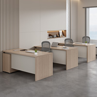 Poste de travail modulaire individuel LINOU pour bureau moderne, avec chaise de bureau, combinaison table d'ordinateur contemporaine de 1,2 m