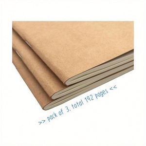 Spiral Bound Loose-Leaf Printed Dotted Notebook <b>Journal</b> with Pocket 3x5.5 Memo Book Thick Dot Grid Paper 96 Sheets 192 Pages - Product Image 4