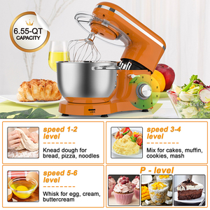 Eletrodomsticos de cozinha 1500W 5.5L 6.2L Máy trộn thực phẩm đứng mikseri lên men đứng máy trộn - Product Image 5