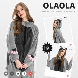 Pijama de Franela Unisex para Adultos, Disfraz de Animal de Peluche, Ropa de Dormir de una Pieza, Disfraz para Fiesta de Cosplay - Product Image 3