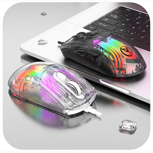 Hxsj <span class=keywords><strong>เมาส์</strong></span> X400B กลไกแบบมีสาย RGB backlit โปร่งใสเหมาะกับการเล่นเกมสูงสุด12800DPI ตั้ง<span class=keywords><strong>โปรแกรม</strong></span><span class=keywords><strong>มาโคร</strong></span>7ปุ่ม - Product Image 2