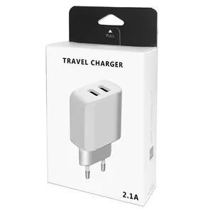 Certified USB Wall Charger Fast 5V 2A Fast Charging Mobile Tablets Support US/EU Plug Electric Qi 10W 15A Includes Gift Box