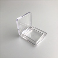 Pot cosmétique individuel mini 5g en plastique transparent avec logo personnalisé pour fard à joues