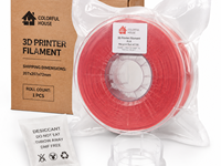 Filament d'imprimante 3D de bureau Colorful House 1,75 mm 1 kg, température d'impression 220°C, 8 couleurs vives, économique
