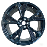 Nouvelles jantes de voiture en alliage d'aluminium forgé Audi A3/A4/Q5 5x112 19-21 pouces ET28/30/32mm multi-rayons finition noire 3 ans de garantie universelle