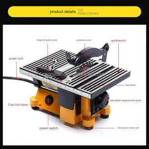 Scie à table miniature multifonction électrique portable 60W pour couper le cuivre, l'aluminium, le bois, idéale pour le bricolage et la découpe de modèles. - Product Image 3