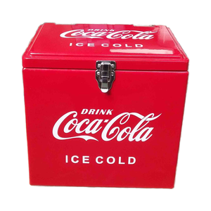 Tủ làm mát bia di động bằng sắt thép cổ điển 15 lít, kiểu dáng sang trọng, có tay cầm phát sáng, dùng được cho đồ uống và rượu vang - Product Image 1