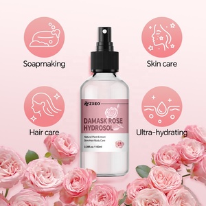 Hydrolat <span class=keywords><strong>de</strong></span> <span class=keywords><strong>rose</strong></span> <span class=keywords><strong>de</strong></span> Damas - <span class=keywords><strong>Eau</strong></span> hydratante pour la peau et les cheveux, diffuseur - 100% <span class=keywords><strong>eau</strong></span> florale naturelle pure, distillée à la vapeur - Product Image 4