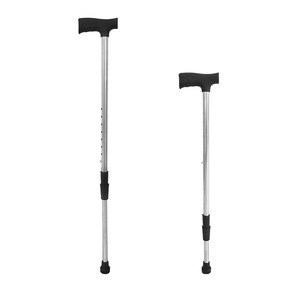 Bastón ajustable de acero inoxidable para personas mayores con función antideslizante 72 95cm Negro - Product Image 3