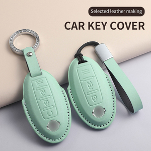 ปลอกกุญแจรถยนต์หนัง PU พรีเมียมสำหรับ Nissan Sylphy/Altima/<span class=keywords><strong>X</strong></span>-<span class=keywords><strong>Trail</strong></span>/Qashqai/Sunny ใช้ได้กับรถยนต์นำเข้า มีสินค้าในสต็อก ขายส่ง - Product Image 4