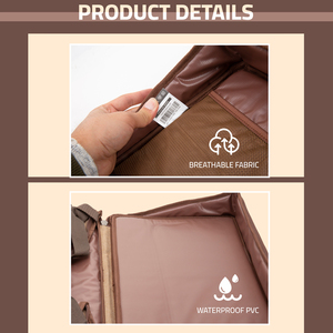 Borsa da Viaggio Pieghevole Grande 55*33*35 CM Impermeabile Leggera con Manico Superiore Facile da Maneggiare per Campeggio e Attività all'Aperto con Logo Personalizzato - Product Image 4