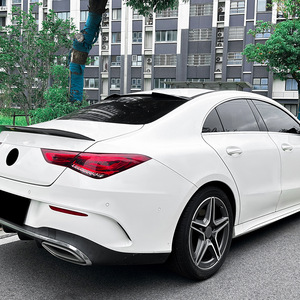 Mercedes-Benz CLA-Class C118 2020+ AMG Rear Spoiler Piano <b>Black</b> Carbon Fiber Texture ABS Deck DUCKTAIL - Product Image 2