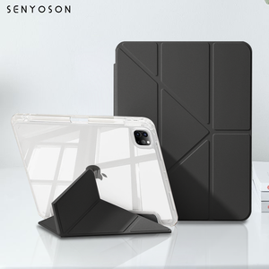 เคส <span class=keywords><strong>iPad</strong></span> แบบพับได้ SYX 3+Y - ฝาปิ<span class=keywords><strong>ด</strong></span>แม่เหล็กแบบถอดได้ พร้อมระบบเปิ<span class=keywords><strong>ด</strong></span>/ปิ<span class=keywords><strong>ด</strong></span>อัตโนมัติ สำหรับ <span class=keywords><strong>iPad</strong></span> ทุกรุ่นของ Apple - Product Image 1