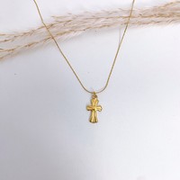 Pendentif croix à petit motif, accessoire simple et haut de gamme, collier pour femmes