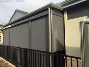 Pista laterale in <span class=keywords><strong>alluminio</strong></span> appartamento automatico personalizzato durevole moderno ignifugo impermeabile <span class=keywords><strong>e</strong></span> antivento tende a rullo per esterni - Product Image 6