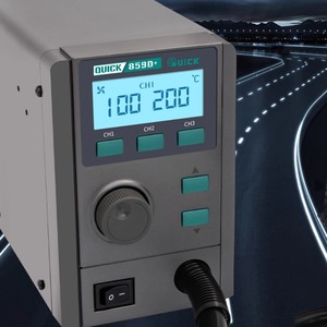 Station de dessoudage à air chaud Quick 859D+ avec affichage numérique, température réglable, 220V, boîtier en alliage d'aluminium - Product Image 1