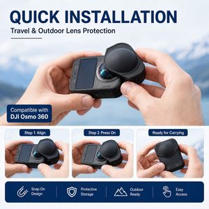 LA สำหรับออสโม 360 II รุ่นแรกที่เข้ากันได้กับเลนส์ซิลิโคนน้ำหนักเบาแบบยืดหยุ่นฝาครอบป้องกันกล้องกันฝุ่นทนต่อแรงกระแทก - Product Image 4