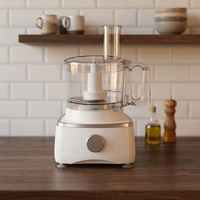 Robot culinaire multifonction 9-en-1 haute puissance 700W avec bol mélangeur 1,5L, hachoir, trancheuse, râpe, moulin à viande et pétrin
