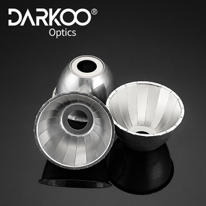 Lentilles de lumière <span class=keywords><strong>commerciale</strong></span> Ultra-mince galvanoplastie Anti-éblouissement Cob faisceau étroit 12 degrés 24 36 degrés Pmma lampe tasse lentille - Product Image 5