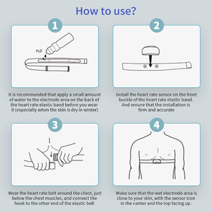 <span class=keywords><strong>Ceinture</strong></span> de fréquence <span class=keywords><strong>cardiaque</strong></span> sans fil, sangle de poitrine, moniteur de fréquence <span class=keywords><strong>cardiaque</strong></span>, course à pied et en plein air, élastique - Product Image 5