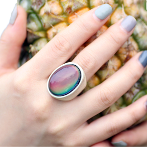 Nouvelle mode 2026, bague réglable en cristal naturel antique, grande pierre précieuse, bijoux, cadeau de mariage, de fiançailles, de fête, en gros - Product Image 1