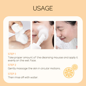 Nettoyant visage LAIKOU à la vitamine C et à la niacinamide avec brosse massante, nettoyage en profondeur, réduit les points noirs, 120 ml - Product Image 5