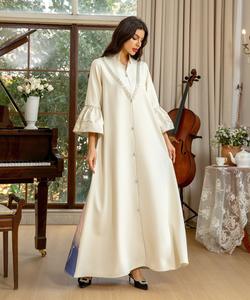 Kaftan marocain de haute qualité, <span class=keywords><strong>djellaba</strong></span> à manches évasées, robe abaya, kaftans amples <span class=keywords><strong>pour</strong></span> femmes, style Dubaï, <span class=keywords><strong>pour</strong></span> femmes musulmanes - Product Image 2