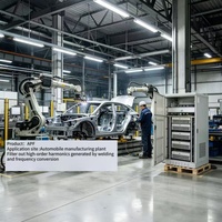 Armoire de compensation réactive dynamique à suppression des harmoniques APF certifiée CE pour la qualité de l'énergie industrielle en usine