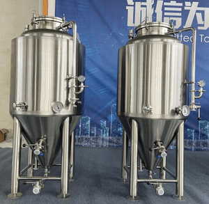 Cuve de fermentation conique 1 BBL avec enveloppe à fossettes en acier inoxydable 304/316, machine de brassage de bière, solution pour la Turquie en promotion - Product Image 5