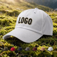 Casquette de baseball de luxe en coton personnalisable pour hommes, imperméable, avec logo brodé, casquette de sport vierge, vente en gros