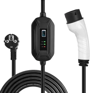 Fisher 240v 16A Car Charger Portable Ev Cable Connector IEC 62196 Plug for TESLA