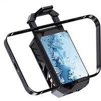 U-jie Noir Magnétique Rechargeable Gaming Phone Cooler Semiconductor Radiator Back Clip Plug-and-Play Phone Holder pour 67-88mm