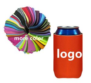 Refroidisseurs personnalisés avec logo imprimé gratuit, isolés, couleur unie, néoprène, pour canettes standard de 12 oz - Product Image 3