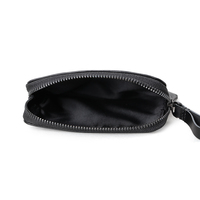 Dompet Wanita Kulit Sapi Asli Crazy Horse Ukuran Kecil Tipis, Tas Kosmetik Kulit Sapi Asli, Dompet Koin Resleting Kulit Sapi Asli