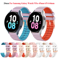 Tali Jam Tangan Silikon 20mm 8 Warna dengan Gesper Pin, Kompatibel dengan Jam Tangan Sport Mewah untuk Wanita, Pengganti Amazfit GTS 3/2/2e