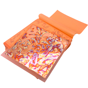 Hojas de oro variadas de transferencia, papel tapiz decorativo, lámina dorada variegada, 14x14 cm, 25 unidades por folleto - Product Image 4