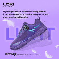 Sepatu Olahraga Ukuran Besar Loki Rxton5.0 untuk Wanita dan Pria, Bahan KPU, Cocok untuk Badminton dan Tenis Meja