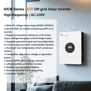 Felicitysolar IVEM4024-II 4000W 24V ระบบออฟกริด พร้อมตัวควบคุมการชาร์จพลังงานแสงอาทิตย์แบบ MPPT ในตัว คลื่นไซน์บริสุทธิ์ IVEM4024-II พร้อม WiFi ในตัว - Product Image 5