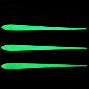 Autocollants muraux fluorescents en forme de météore, en PVC, pour chambres d'enfants, décoration de chambre à coucher, 17Cm, jaune bleu, paquet de 12 - Product Image 2