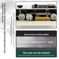 Machine de scellage horizontale à impulsions continue de type sac pour bureau - Machine de scellage entièrement automatique pour emballages plastiques