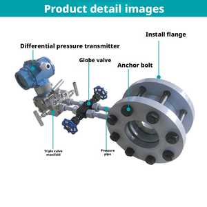 Perangkat pelambatan cairan uap <span class=keywords><strong>Gas</strong></span> harga pabrik Oem meteran aliran plat tekanan flens - Product Image 5